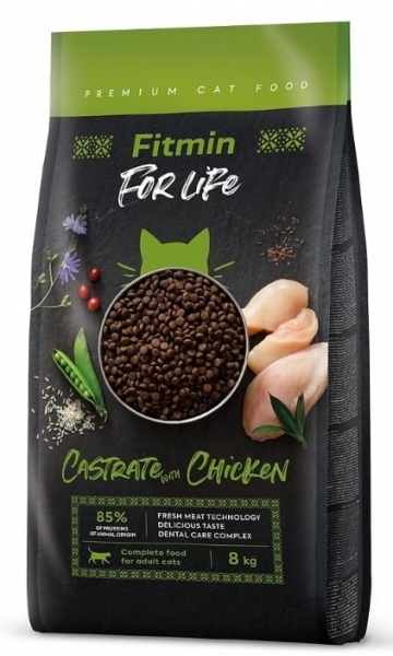 Fitmin For Life Castrate Tavuklu Kısırlaştırılmış 8 kg Kedi Maması
