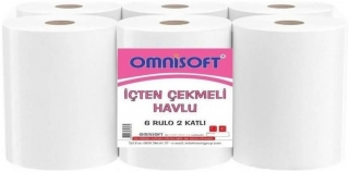 Omnisoft İçten Çekmeli Dev Kağıt Havlu 6 Rulo