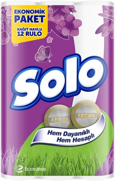 Solo Akıllı Seçim Havlu 12 Rulo