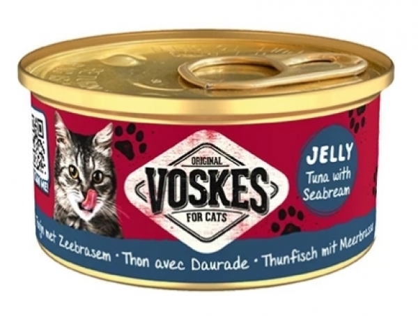 Voskes Jelly Ton ve Çipura Balıklı Yetişkin 85 gr Kedi Maması