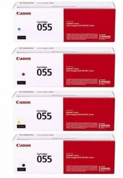 Canon CRG-055 Toner (Siyah / Sarı / Mavi / Kırmızı)