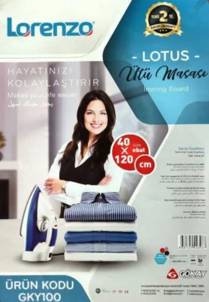 Lorenzo Lotus Ütü Masası
