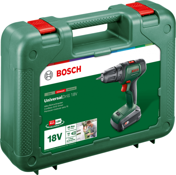 Bosch UniversalDrill 18V (1x1.5Ah) Akülü Matkap (1 Akülü)