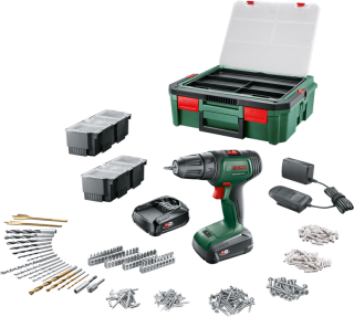 Bosch UniversalDrill 18V (2x1.5Ah) + SystemBox Akülü Matkap