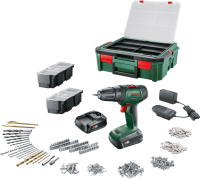 Bosch UniversalDrill 18V (2x1.5Ah) + SystemBox resim
