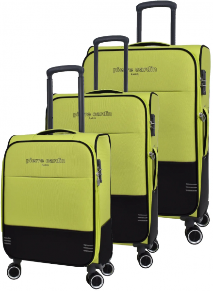Pierre Cardin PC8200 Ultra Light Hafif Lüx Kumaş 3'lü Valiz Seti