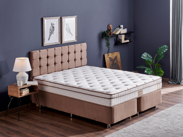 Niron Helen 160x200 Baza+Başlık+Yatak Seti