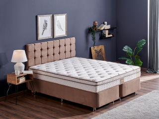 Niron Helen 160x200 Baza+Başlık+Yatak Seti