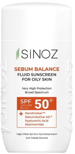 Sinoz Spf50+ Yağlı Ciltlere Özel Fluid 50 ml