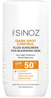 Sinoz Spf50 Lekeli Ciltlere Özel Fluid 50 ml