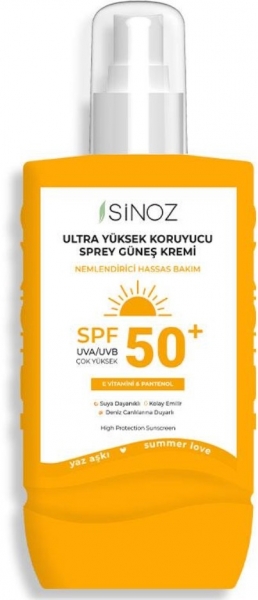 Sinoz Spf 50+ Ultra Yüksek Koruyucu Sprey 200 ml