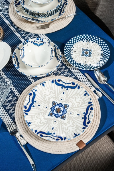 Rubi Porselen Grands Blue 48 Parça Yemek Takımı