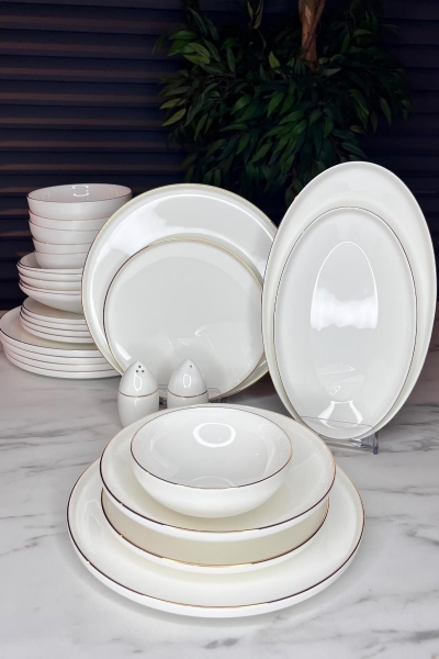 Neva Gold Elegans N4382 28 Parça Yemek Takımı