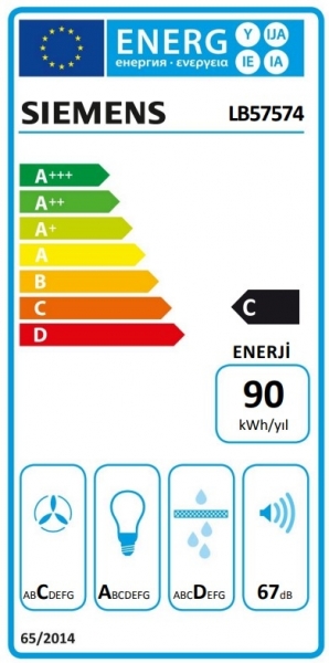 Siemens LB57574 Aspiratör