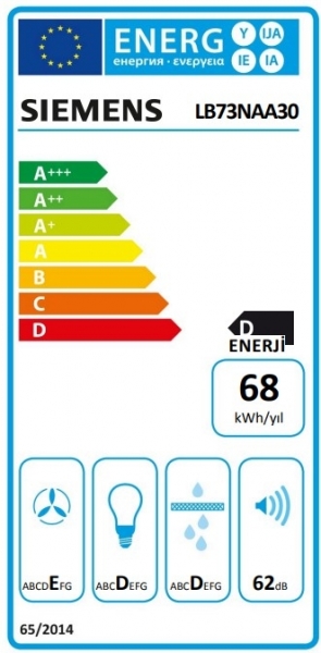 Siemens LB73NAA30 Aspiratör