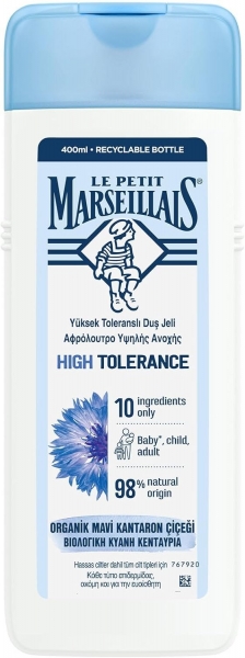 Le Petit Marseillais High Tolerance Mavi Kantaron 400 ml Duş Jeli