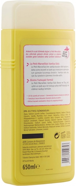 Le Petit Marseillais Vanilya Sütü 650 ml Duş Jeli