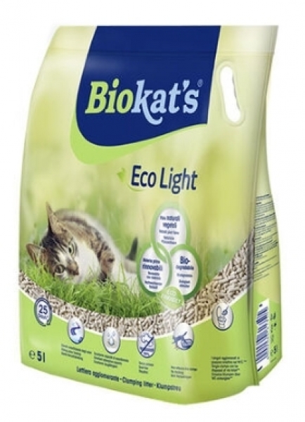 Biokats Eco Light Pelet Naturel 5 lt Kedi Kumu