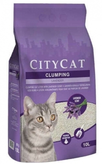 City Cat Lavanta Kokulu Topaklanan 10 lt Kedi Kumu