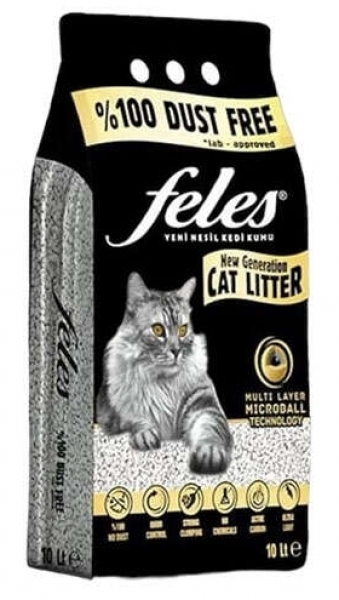Feles Ultra Light Topaklanan Tozsuz 10 Lt Kedi Kumu