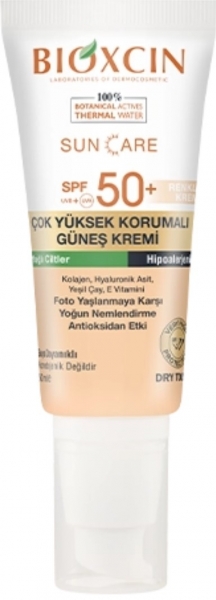Bioxcin Sun Care Yağlı Ciltler İçin Renkli Spf 50+ 50 ml