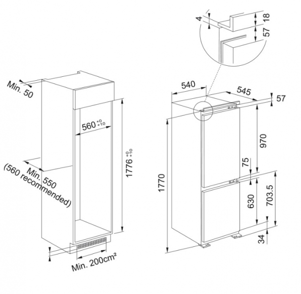 Franke FCB 320 TNF NE E Buzdolabı