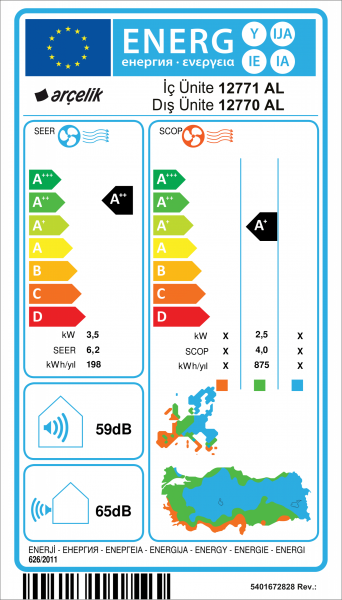 Arçelik AlerjenSmart Plus 12770 AL Duvar Tipi Klima
