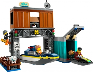 LEGO City 60417 Police Speedboat And Crooks' Hideout