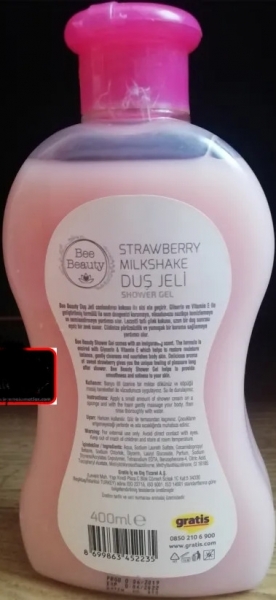 Bee Beauty Strawberry Milkshake 400 ml Duş Jeli