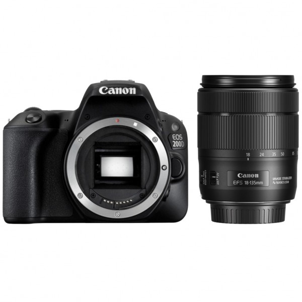 Canon EOS 200D 18-135mm DSLR Fotoğraf Makinesi