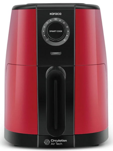Karaca Smart Cook 60 Dakika Zaman Ayarlı Compact Air Fryer Fritöz (Kırmızı)