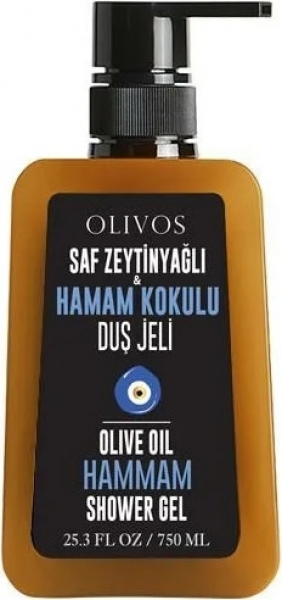 Olivos Saf Zeytinyağlı & Hamam Kokulu 750 ml Duş Jeli