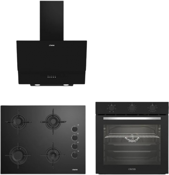 Altus Siyah Ankastre Set ALA 159 GB + ALA 321 B + ALA 535 B