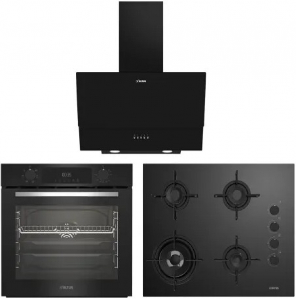Altus Siyah Ankastre Set ALA 189 DG + ALA 322 B + ALA 535 G