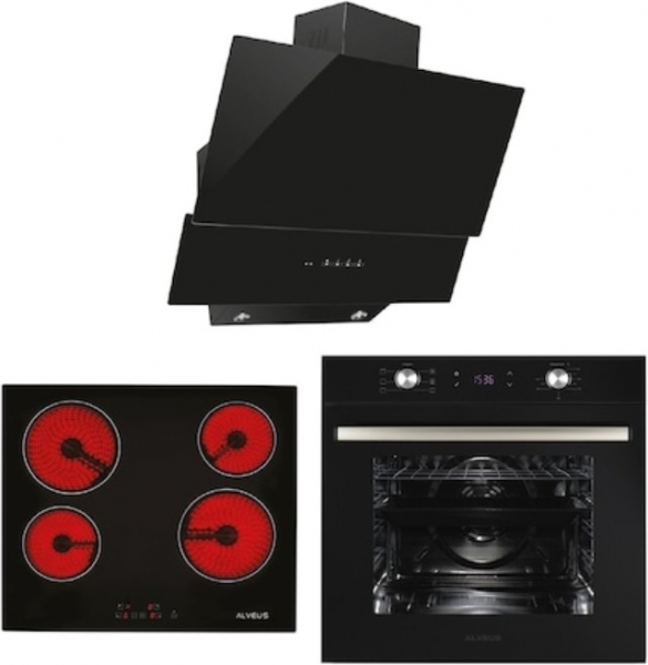 Alveus Europe Siyah Ankastre Set Vitro 641 + MFA 627C + MOD 3000