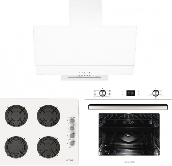 Alveus Beyaz Ankastre Set GLS 640 + MFA 627 + F17