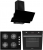 Alveus Baker Siyah Ankastre Set ALV GLS 640 + MFA 627C + MOD F17