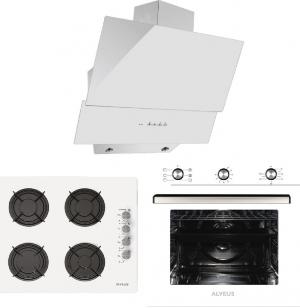 Alveus Chief 614 Beyaz Ankastre Set ALV GLS 640 + ALV MFA 614 + MOD 3000