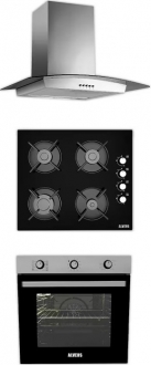Alveus İber 615 İnox Ankastre Set ALV GLS 640 + ALV MFA 615 + İber