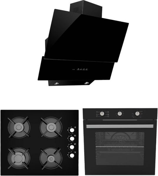 Alveus Chief 614 Siyah Ankastre Set ALV GLS 640 + ALV MFA 614 + MOD 3000