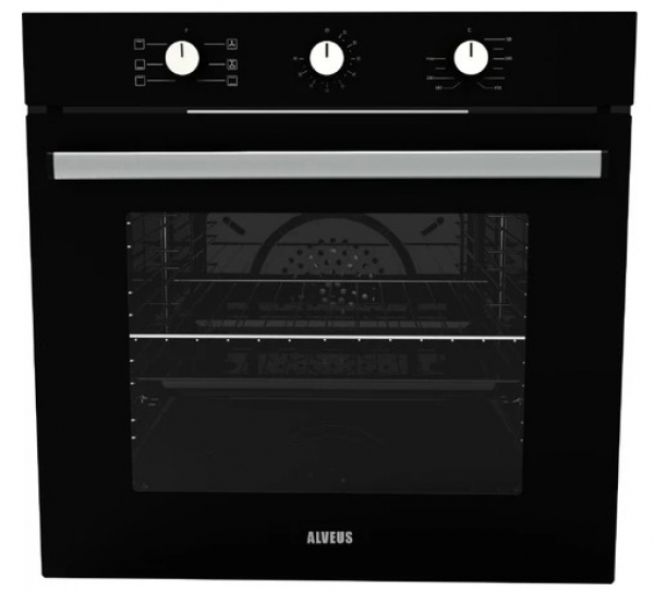 Alveus New 614 Siyah Ankastre Set ALV GLS 640 + ALV MFA 614 + Bindesit