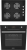 Alveus Siyah 2'li Ankastre Set ALV GLS 640 + MFA 627C +