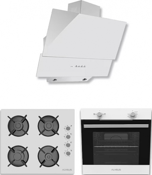 Alveus Chief 604 Beyaz Ankastre Set GLS 640 + MFA 604 + MOD 3000