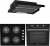 Alveus Siyah Ankastre Set ALV GLS 640 + ALV MFA 614 + F5ECR