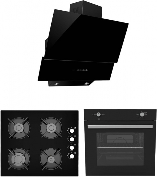 Alveus Chief 604 Siyah Ankastre Set GLS 640 + MFA 604 + MOD 3000