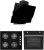 Alveus Chief 604 Siyah Ankastre Set GLS 640 + MFA 604 + MOD 3000