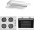 Alveus Clous 604 Beyaz Ankastre Set GLS 640 + MFA 604 + ALV F4 ECR