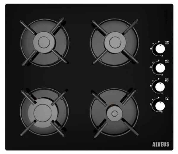Alveus New Star Siyah 2'li Ankastre Set ALV GLS 640 + + Bindesit