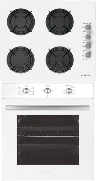 Alveus Sofya Beyaz 2'li Ankastre Set ALV GLS 640 + ALV MFA 614 +