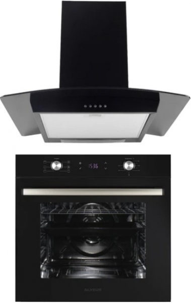 Alveus Royal Siyah 2'li Ankastre Set + MFA 627C + İber
